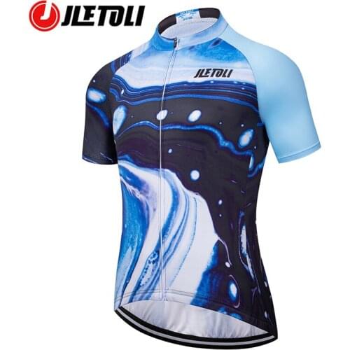 JLETOLI Mens Cycling Jersey Summer Quick Dry Bike Shirt Breathable Male Short Sleeves Bicycle Clothes Mountain Bike Clothing