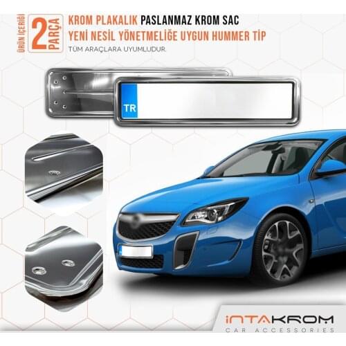 For Opel Insignia Chrome Plates Of Hummer type 2 PCs Chrome Styling Accessories Car Track Modified Designed Stainless steel