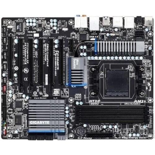Used for Gigabyte GA-990FXA-UD5 990FXA-UD5 AM3+ AM3 990 Motherboard USB3.0 SATA3 ATX