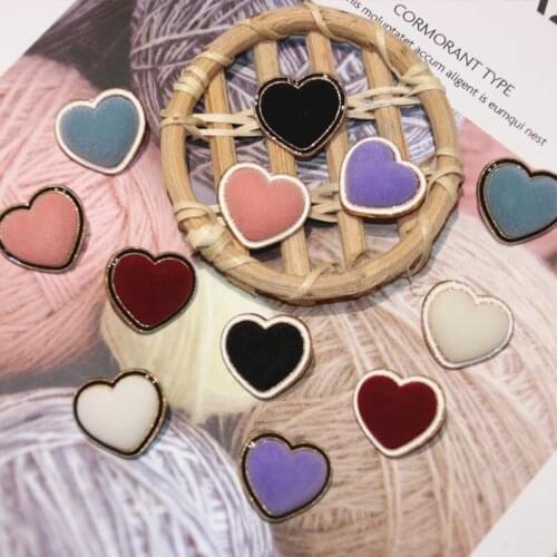 5-piece set of metal buttons, velvet matte buttons, small fragrance, personalized DIY handmade buttons, exquisite and high-end
