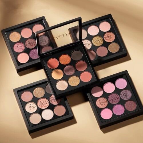 9 Colors Makeup Eyeshadow Palette Makeup Eyeshadow Palette Matte&Shimmer Smoky Eye Shadow Palette