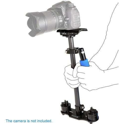 SF-06 Mini Handle Grip Load up to 3Kg Carbon Fiber Video Camera Stabilizer for Canon Nikon Sony Pentax DSLR Camcorder DV