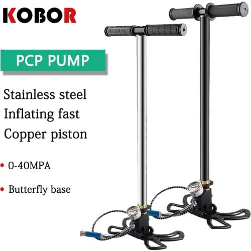 4500psi 30mpa 300bar Air gun Pcp Paintball Pump 3 Stage Air Rifle Hand Pump High Pressure With Filter Mini air Compressor