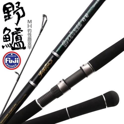 Lure fishing rods spinning lure rod 2 section New Japan Full Fuji Parts Cross Carbon 2.1m 2.4m 2.7m Saltwater MH# lure Fishing