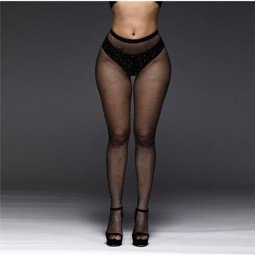 Sexy stockings Club crystal Body Stocking erotic Apparel Hosiery Bottoming Lntimate See body stockings for women sexy pantyhose