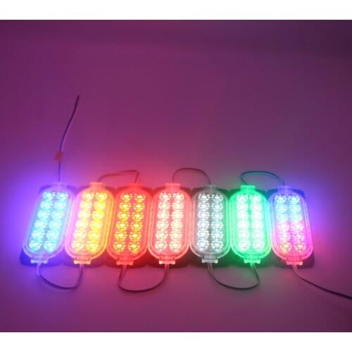Strobe Led module for car lights truck side strip light Advertising lettering backlight IP65 Waterproof White Red 7pcs