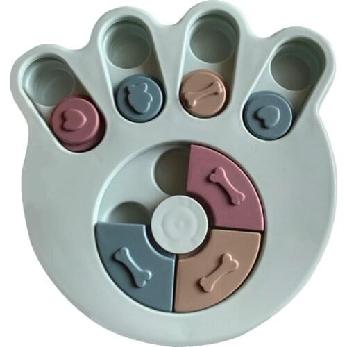 Smart Dog Puzzle Toys Puppy Treat Dispenser Interactive Dog Toy Specially Designed for Training Treats - Footprint Shape