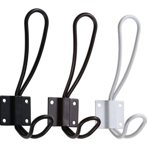Iron Hook Retro Coat Hook Home Wall-mounted Clothes Towels Hats Small Holder Home Decoration