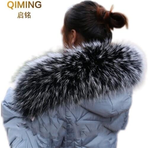 Fashion Shawl Sweater Coat Collar Scarves Luxury Raccoon Fur Neck Cap Winter Real fur collar and Scarves Womens Scarf L52