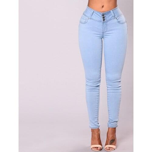 Womens Jeans Skinny Solid Color Pencil Pants 2020 High Quality Fall Hot Selling Top 100 Classic Feminine Pants