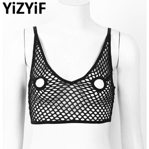 Women Bralette Erotic Lingerie See Through Sheer Netted Bras Sexy Soft Stretchy Nipple Hollow Out Longline Bra Tops Nightwear