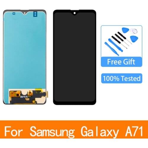 6.7'' For Samsung Galaxy A71 Lcd Display Touch Screen Digitizer Assembly With Frame For Samsung A715 A715F A715W A715X