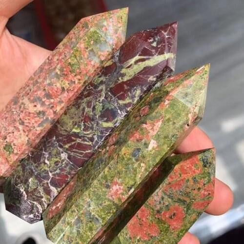 1PC Natural Euphore Hexagonal Crystal Point Mineral Jewelry Energy Heal Stick Home Decor DIY Gift