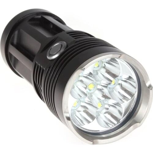 2 colors Portable Waterproof Flashlight 3 Modes Lamp Light Rechargeable Battery Powerful Torch for Hiking, Camping, Hunting