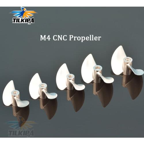 Rc Boat 2 blades M4 Propeller M4 Propeller Alloy M4 Screw M430/32/33/34/35/36/37/38/39/40/41/42/43/44/45 For M4 Rc Boat Shaft