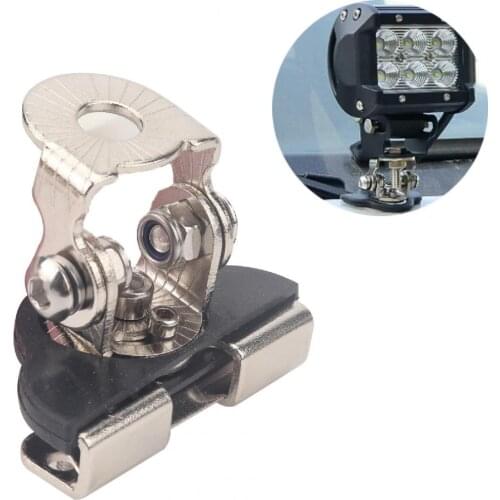 2Pcs Universal Light Bar Mounting Bracket Modified Parts Durable Hood Work Light Holder Clamp for Wrangler
