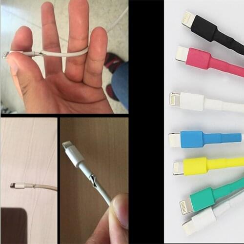 3:1 Heat Shrink Tube Sleeve for iPad to iPhone 5 6 7 8 Plus USB Data Charger Cable Fix Repair Black/White