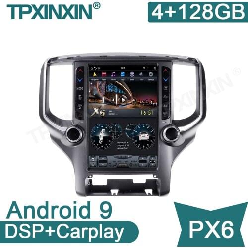 Android 9 4+128G For Dodge RAM 2018-2020 Car multimedia Player GPS Radio Stereo Tape Recorder Head Unit 2din