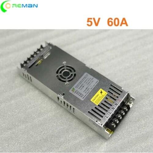 5V60A Power Supply 300W 220V Slim Led Display Screen Power Supply For Indoor And Outdoor