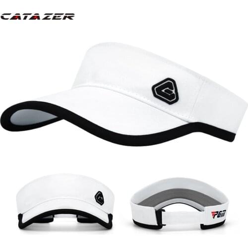Catazer Golf Caps Outdoor Empty Top Sun Hat Unisex Retro Tennis PGM Golf Hat Solid Men Women Caps 56-59cm