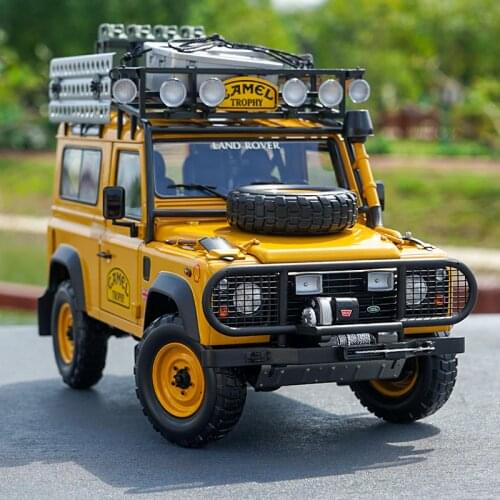 Almost Real 1/18 Land Rover Defender 90 110 CAMEL TROPHY Edition diecast car model with small gift
