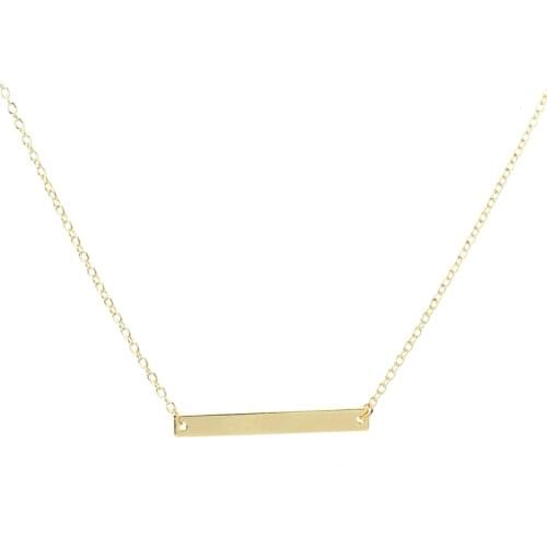 New Classic Simple Bar Necklace Jewelry Bar Pendant Necklace For Women Easy To Match Everyday Wear Jewelry