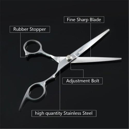 6.0" Stainless Steel Hair Cutting Scissor Barber Salon Styling Series Hair Cutting Scissors Shears Moustache Beard Care