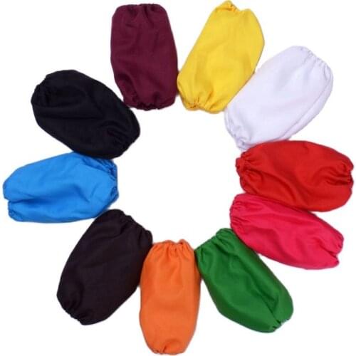 Solid Color Polyester Oversleeves For Children Protective Sleeves For Anti-Fouling Painting And Cleaning Kitchen Accessories
