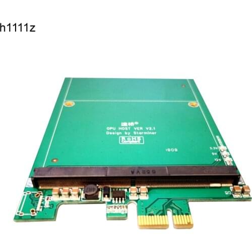 PCI-E to MXM3.0 Graphics Card Raiser Riser Card PCI Express X1 to MXM 3.0 Adapter Converter Board with LED for BTC Miner Mining