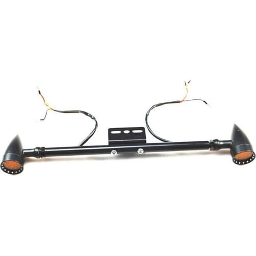 Black Front or Rear Led Turn Signal Light Bar for Cruiser Bobber Chopper Touring