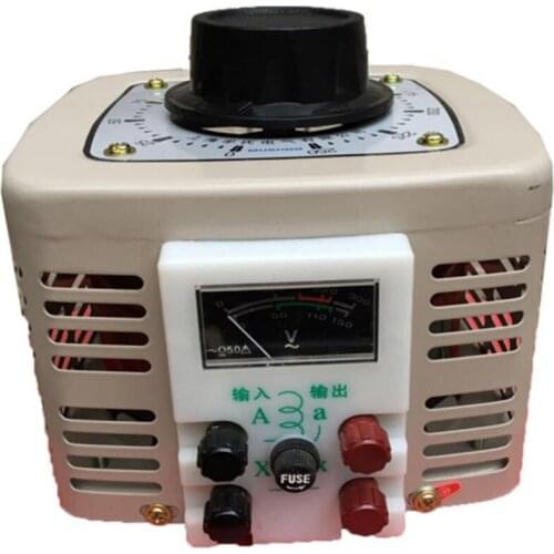 Voltage converter 1000W single-phase 220V with fuse contact type autotransformer TDGC2-1KVA