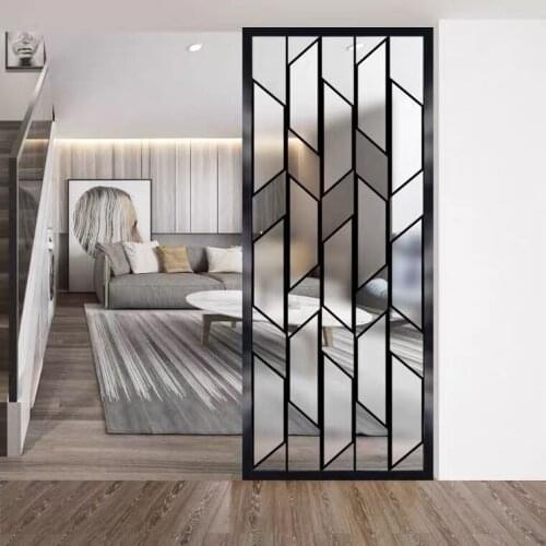 Luxury Stainless Steel Screen, Entrance Partition, Living Room And Bedroom Shelter, Household Metal Glass Screen