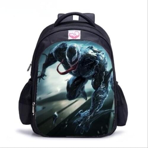 Superhero Venom Student School Shoulder Bag Cosplay Backpack Cartoon Bookbag Teenage Laptop Travel Bags Gift