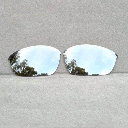 Silver Mirror Replacement Lenses for Half Jacket 2.0 Sunglasses Frame 100% UVA & UVB Anti-Reflective
