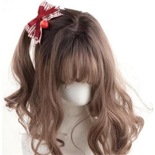 Sweet Strawberry Hairpin Brooch Lolita Bowknot Hair Clip Girl Women Tea Party Cosplay Hair Accessories D910