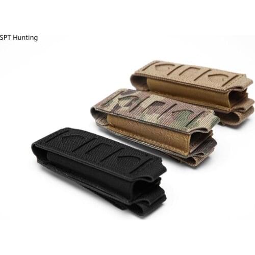 Military 9MM Tactical Molle Single Pistol Magazine Pouch Waist Belt Bag Flashlight Holster Airsoft Mag Pouches EDC Tool Holder