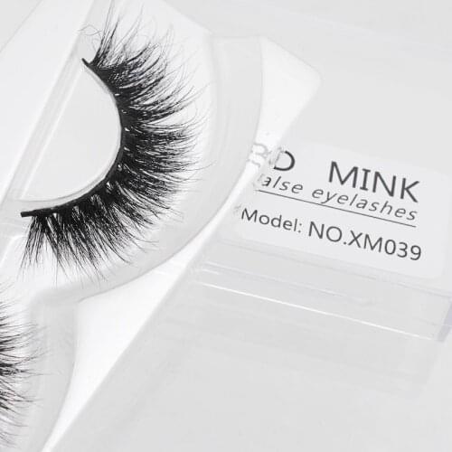 1Pair Fashion Design 3D Mink False Eyelashes Natural Long Cross Thick Black Fake Eye Lashes Makeup Extension Tools