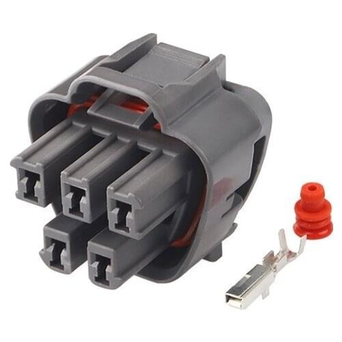 100 Sets 5 Pin MG641521-4 Auto Gasoline Oil Pump Assembly Plug Female Waterproof Socket
