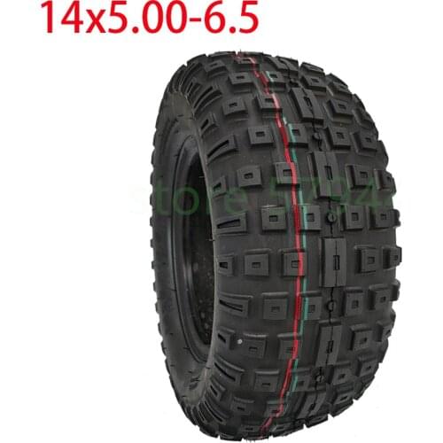 14 Inch Tubeless Tyre 14x5.00-6.5 for Go-Kart Scooters Motorcycle FLJ K6 Tire Vacuum Tire Wheel Scooter 14*5.00-6.5