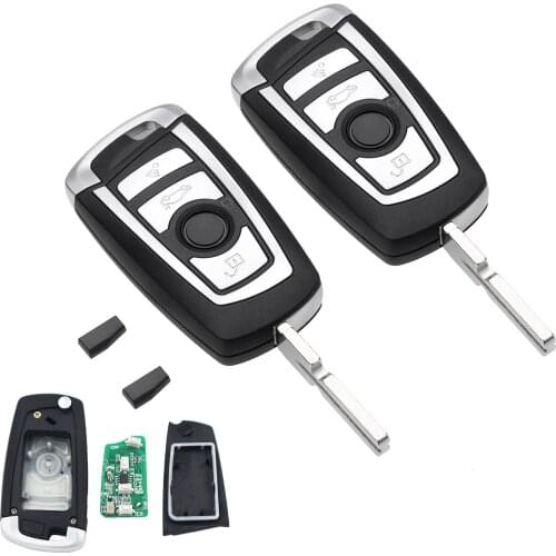4 Buttons 433MHz Modified Flip Remote Key PCF7935AA ID44 Chip For BMW EWS System 3 5 7 Series E38 E39 E46 M5 X5 Z3 Z4 HU58 Blade