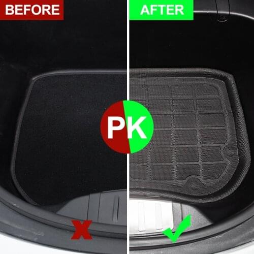 Model3 Car Waterproof Front Trunk Mats For Tesla Model 3 Front Storage Mat Cargo Tray Protective Pads Mat Model There New