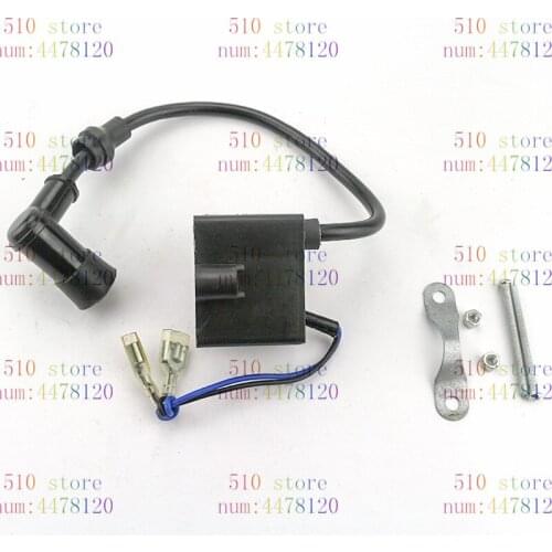 Free shipping Ignition Coil scooter Replacement Motor Motorcycle Scooter Racing Bicycle for Motorized 49cc 66cc 80cc Engine