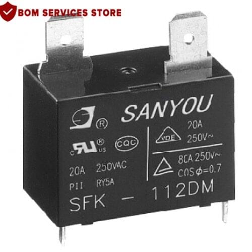 Fast Delivery 10PCS SFK-112DM air condition relay 20A 250VAC