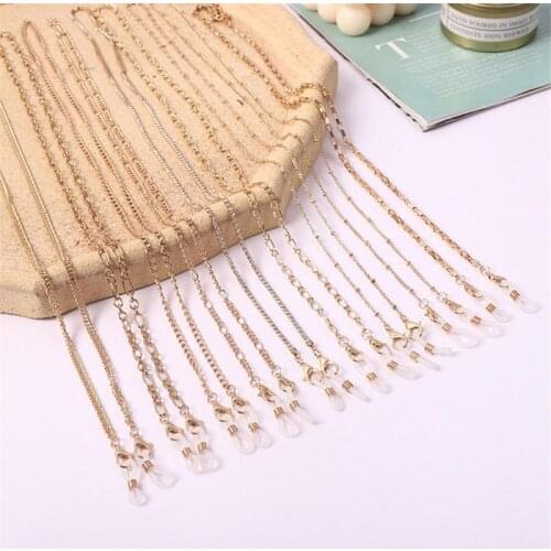 Fashion Mask Glasses Chains Hanging Rope Face Eyeglasses Chain For Women Retro Metal Sunglasses Lanyards Eyewear Cord Holder