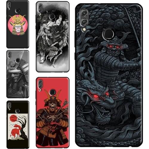 Japanese Style Samurai Art Case For Huawei Honor 8X 9X 10X 10 Lite 10i 8A 9A 7S 8S 9S 7C 7A 20 4C 6C Pro Phone Cover