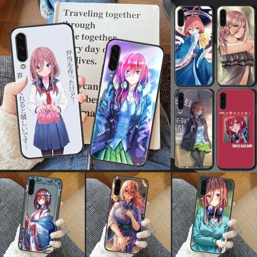 Nakano miku Anime Phone case For Samsung Galaxy A 3 5 7 8 10 20 21 30 40 50 51 70 71 E S 2016 2018 4G black soft prime 3D