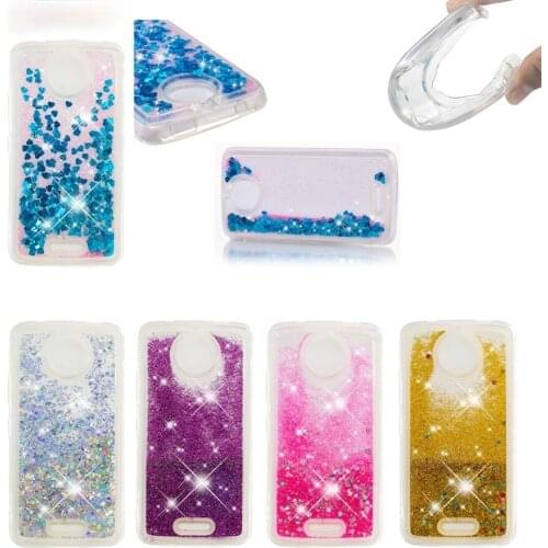 Liquid phone Case for Motorola Moto C Plus E4 G5 G5S plus G6 2018 Z3 play G7 power Glitter Dynamic Quicksand Soft TPU Back Cover