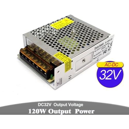 Variable 32V 120W Switching Power Supply DC32V 3.8A Power Source SMPS For LED Lighting Monitoring system CCTV Stpper