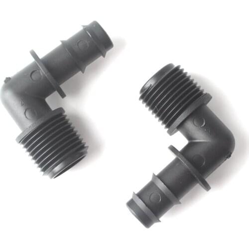Garden Drip Irrigation Quick Couplings For Water Hose Connectors 1/2'' Threas To 16mm Elbow Water Tank Tube Adapter Pipe Fitting