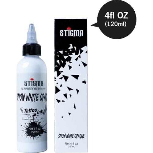 STIGMA 120ml White Tattoo Ink Professional Natural Permanent Tattoo Pigment For Tattoos And body Art Safe Lasting Coloring New